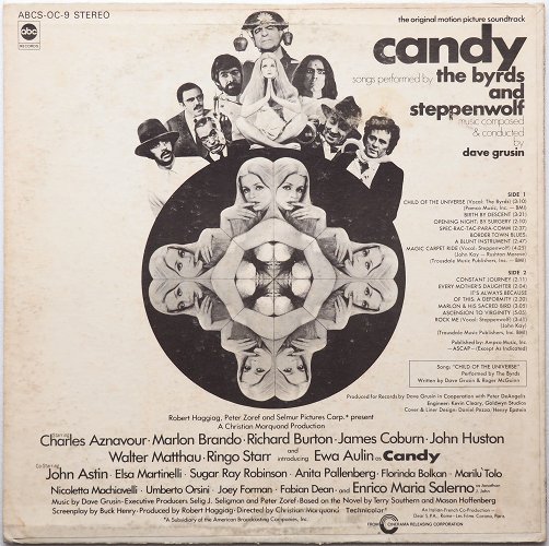 V.A. OST (The Byrds And Steppenwolf, Dave Grusin) / Candy (The Original Motion Picture Soundtrack)β