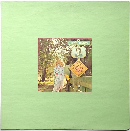 Steve Young / Seven Bridges Road (1st Issue Rare White Label Promo w/Promo Sheet)β
