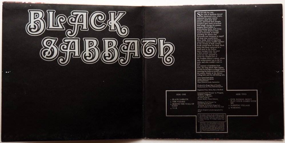 Black Sabbath / Black Sabbath (UK Matrix-1 Big Swirl Early Issue!!)β