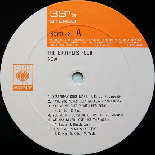 Brothers Four / The Brothers Four Nowβ