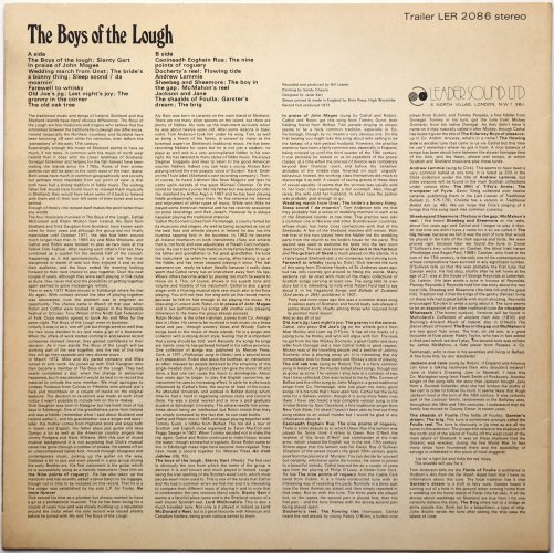 Boys Of The Lough / Boys Of The Lough (UK Red Label Early Issue Matrix-1)β