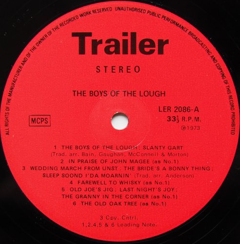 Boys Of The Lough / Boys Of The Lough (UK Red Label Early Issue Matrix-1)β