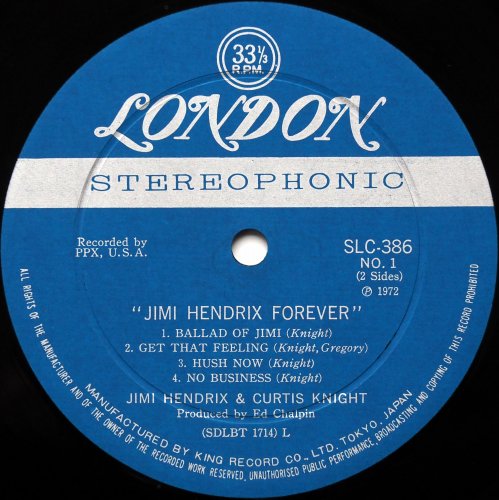 Jimi Hendrix / Forever (Jimi Hendrix & Curtis Knight, Japanese Only Compilation)β