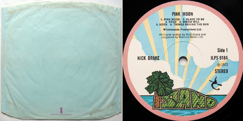 Nick Drake / Pink Moon (UK Early Press Matrix-1)の画像