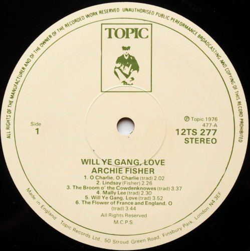 Archie Fisher / Will Ye Gang, Loveβ