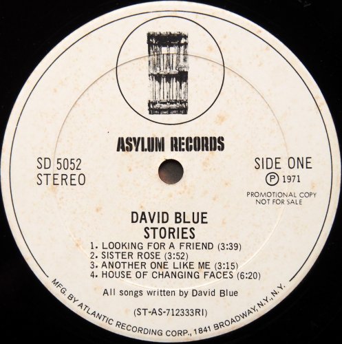 David Blue / Stories (US White Label Promo)β
