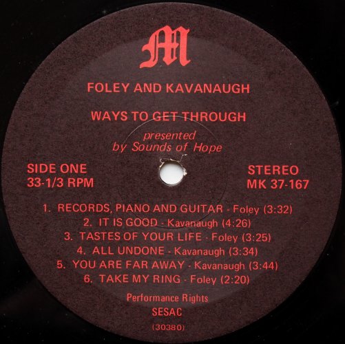 Foley And Kavanaugh / Ways To Get Throughβ