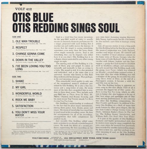 Otis Redding / Otis Blue - Otis Redding Sings Soul (US Early Issue Mono!!)β