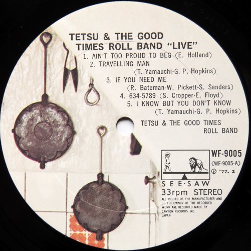 Tetsu & The Good Times Roll Band (ƥ) / Live ()β