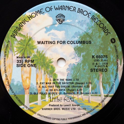 Little Feat / Waiting For Columbus (UK Matrix-1)β