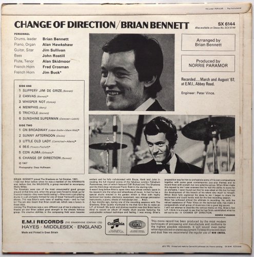 Brian Bennett / Change Of Direction (UK Matrix-1)β