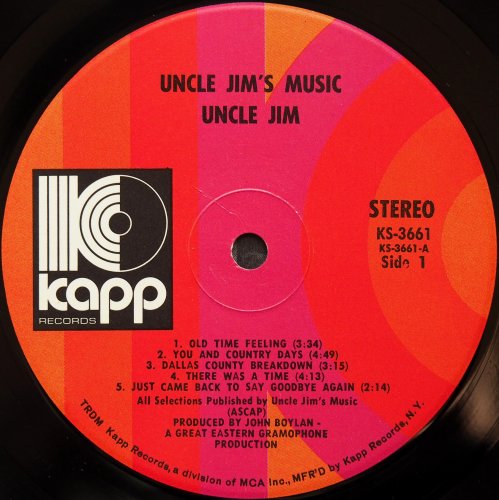 Uncle Jim's Music / Uncle Jim's Music β