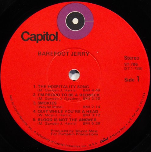Barefoot Jerry / Southern Delight (US)β