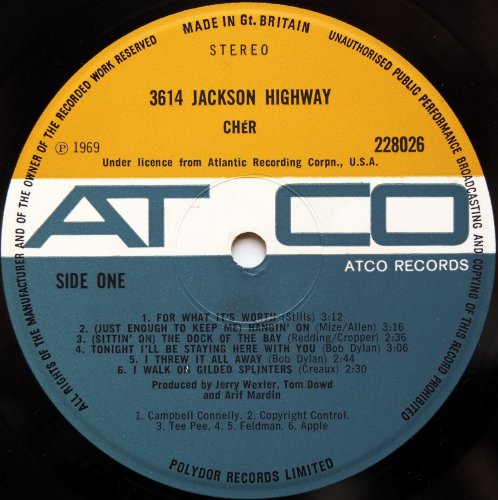 Cher / 3614 Jackson Highway (UK Matrix-1)β