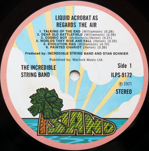 Incredible String Band / Liquid Acrobat As Regards The Air (UK Matrix-1)β