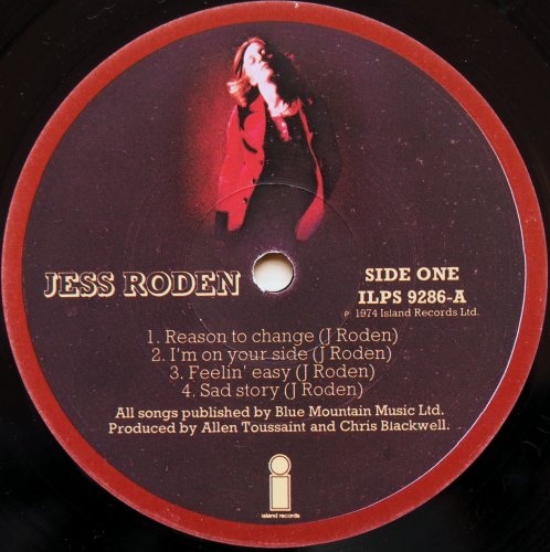 Jess Roden / Jess Roden (UK Early Issue)β