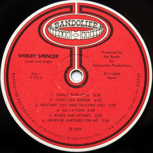 Shirley Spencer / Sweet Sad Singer (Signed)β
