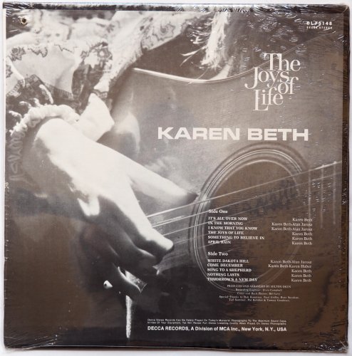 Karen Beth / The Joys Of Life (Sealed!)β
