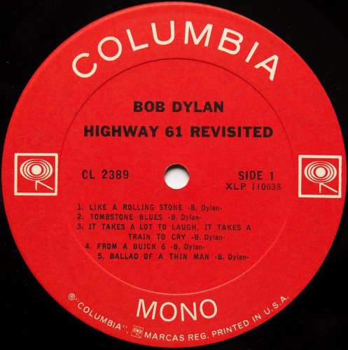 Bob Dylan / Highway 61 Revisited (US Early Issue Mono!!)β