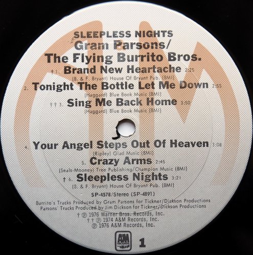Gram Parsons - The Flying Burrito Bros / Sleepless Nightsβ