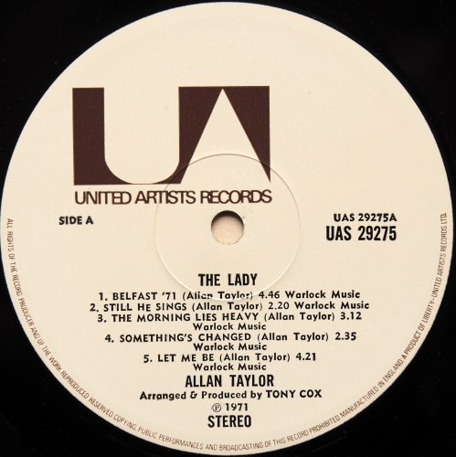 Allan Taylor / The Lady (UK Matrix-1)β