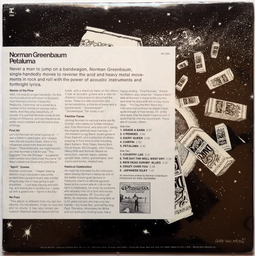 Norman Greenbaum / Petaluma (US Sealed!! w/Promo Sheet)β