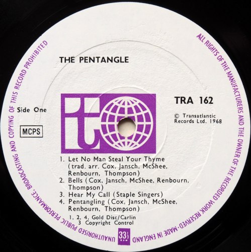 Pentangle, The / The Pentangle (UK Early Issue)β