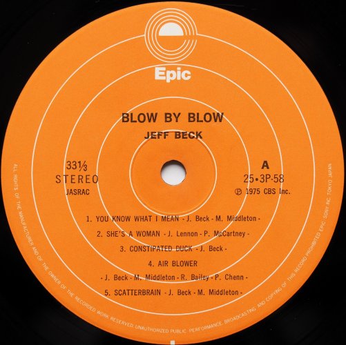 Jeff Beck / Blow By Blowβ