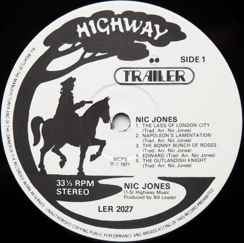 Nic Jones / Nic Jones (Later Highway Issue)β