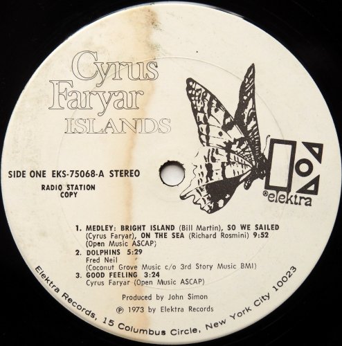 Cyrus Faryar / Islands (White Label Promo)β