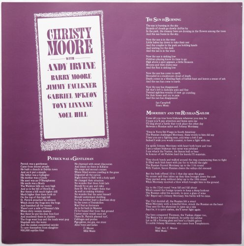 Christy Moore (With Andy Irvine) / The Iron Behind The Velvet β