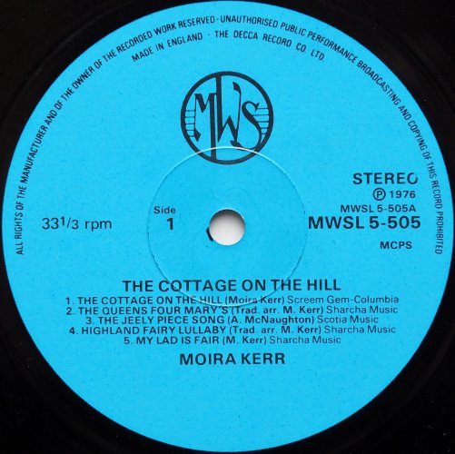 Moira Kerr / The Cottage On The Hill (MWS 1st Issue)β