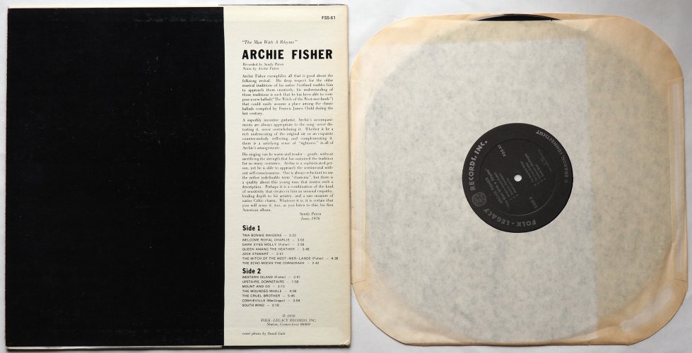 Archie Fisher / The Man With A Rhyme (w/Booklet)β