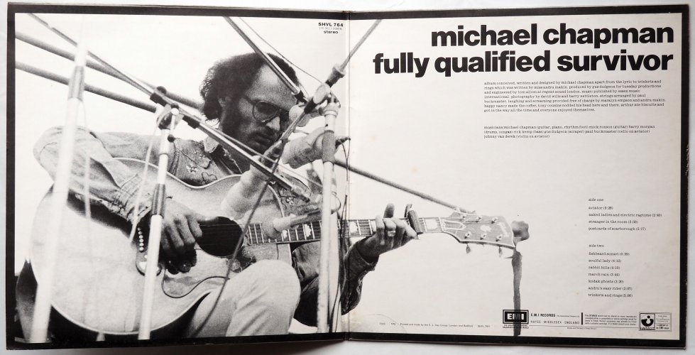 Michael Chapman / Fully Qualified Survivor (UK Matrix-1 No EMI Logo 1st Issue) β
