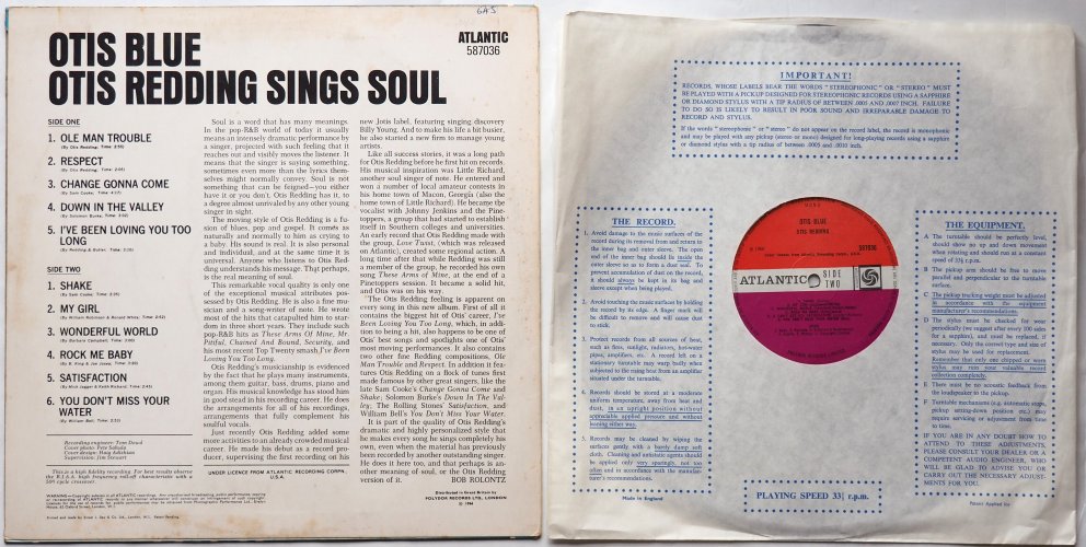 Otis Redding / Otis Blue - Otis Redding Sings Soul (UK 2nd Issue Mono!!)β