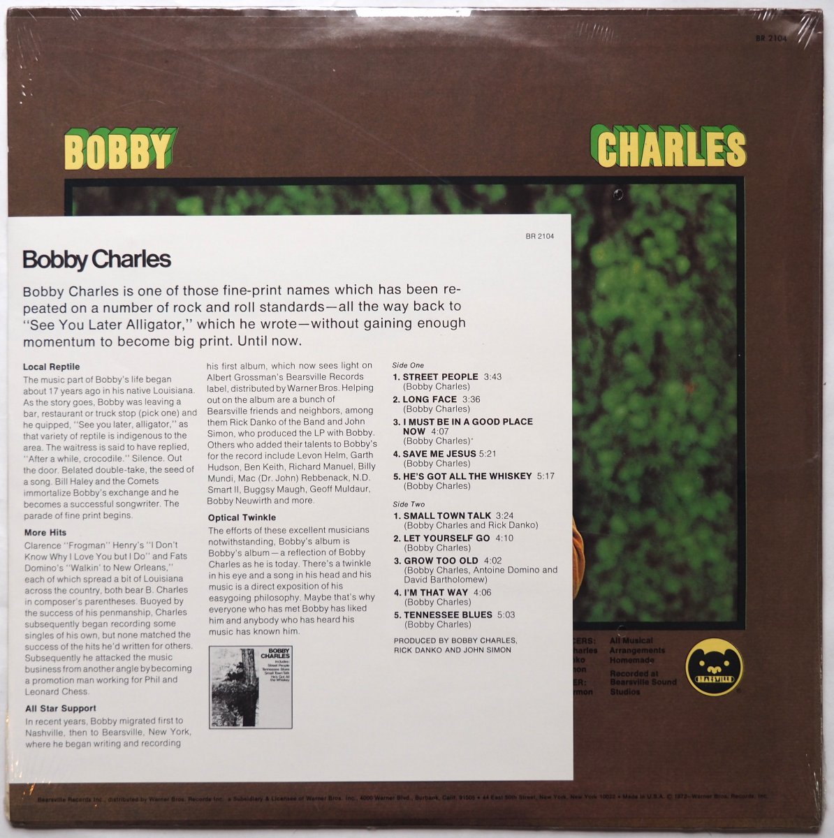 Bobby Charles / Bobby Charles (US Sealed!! w/Promo Sheet)β