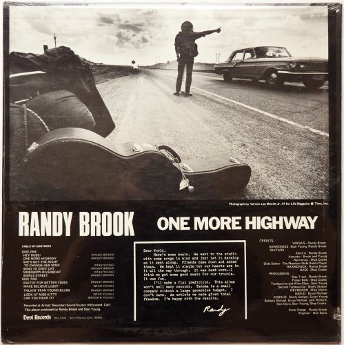 Randy Brook / One More Highway (1st Issue Sealed!!)β