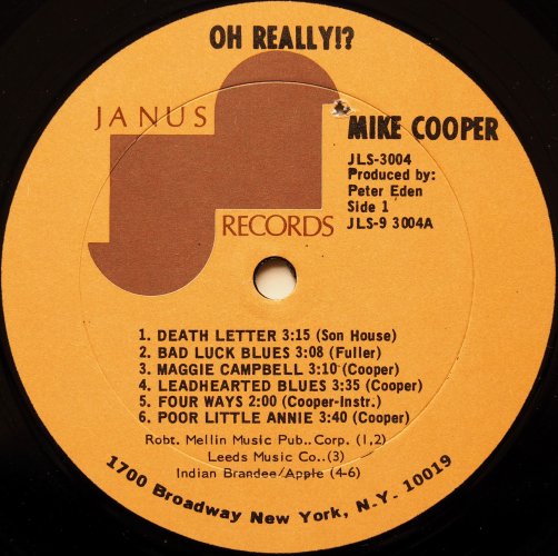 Mike Cooper / Oh Really!? (US)β