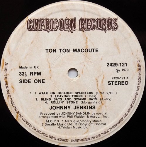 Johnny Jenkins / Ton-Ton Macoute! (UK Matrix-1)β