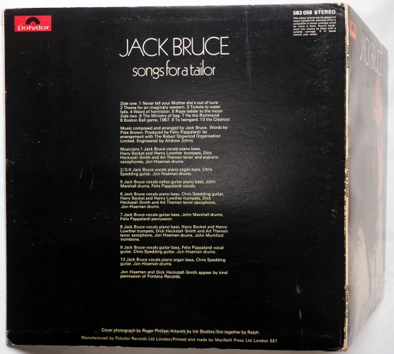 Jack Bruce / Songs for a Tailor (UK Early Press) - DISK-MARKET