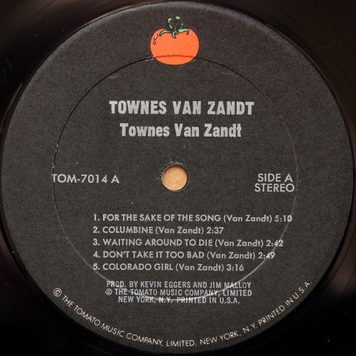 Townes Van Zandt / Townes Van Zandt (Tomato Re-issue)β