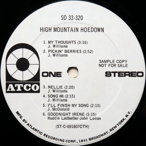 High Mountain Hoedown / High Mountain Hoedown (Rare White Label Promo)の画像