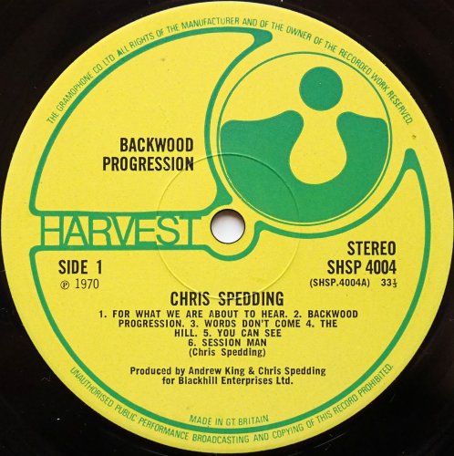 Chris Spedding / Backwood Progression (UK Matrix-1)β