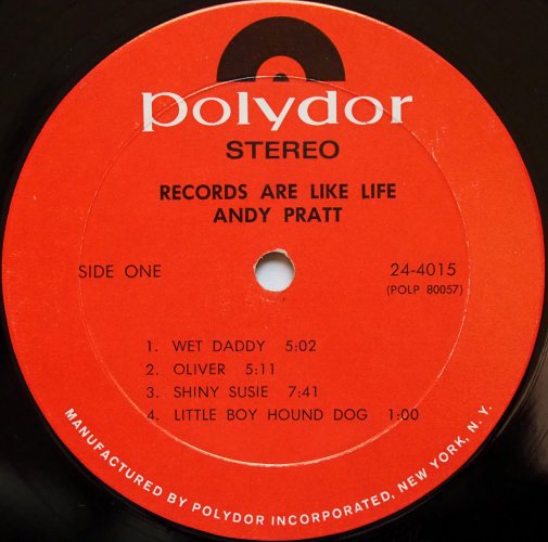 Andy Pratt / Records Are Like Lifeβ