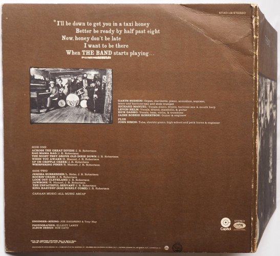 Band, The / The Band (US Early Press RL Bob Ludwig)の画像