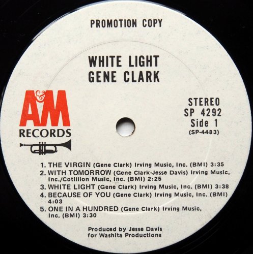 Gene Clark / Gene Clark (White Light) (US White Label Promo!!)β