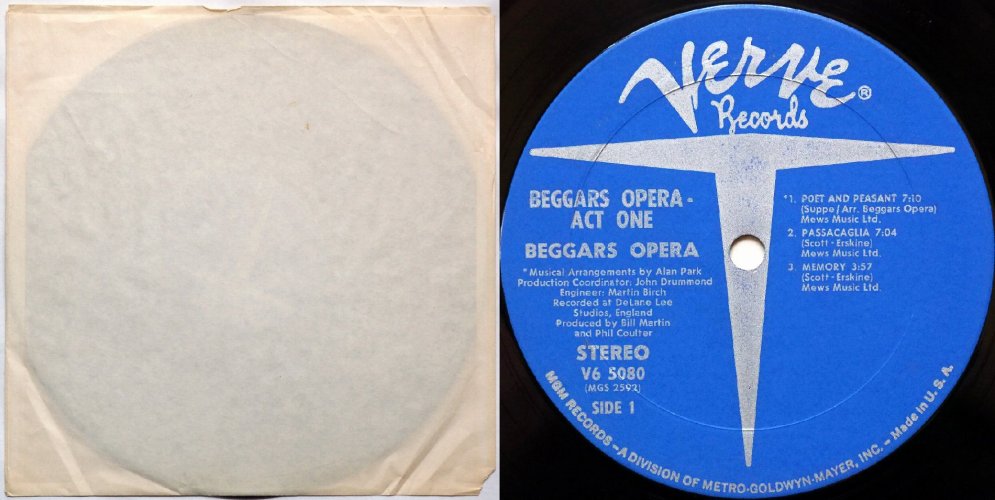 Beggar's Opera / Act One (US)の画像