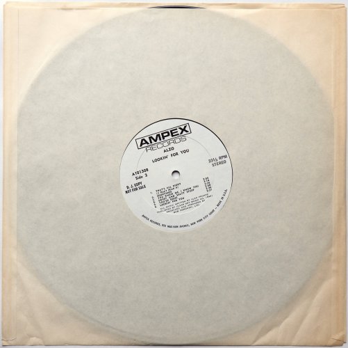 Alzo / Looking For You (Ampex 1st Issue! White Label Promo)β