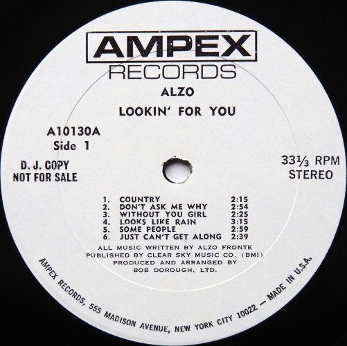 ALZO 〜 LOOKING FOR YOU / US ORIG. PROMO | legaleagle.co.nz