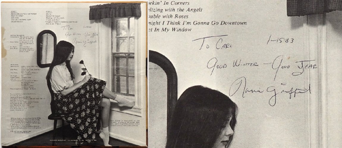 Nanci Griffith / Poet In My Window (Featherbed Original Signed!!)β